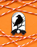 Raven Cloche Pin-LuxCups Creative-Strange Ways