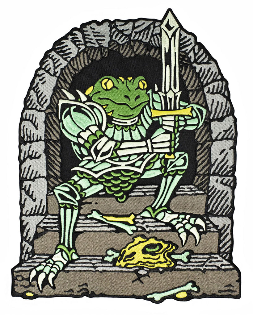 Frog Knight Large Back Patch-Mean Folk-Strange Ways