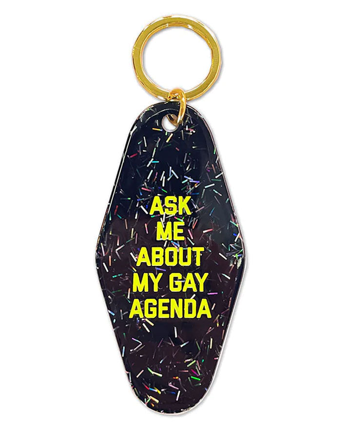 Gay Agenda Keychain-Golden Gems-Strange Ways