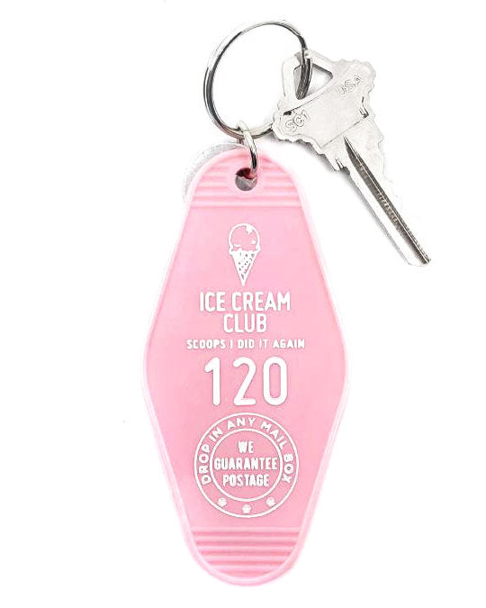 Ice Cream Club Hotel Key Tag Keychain-Three Potato Four-Strange Ways