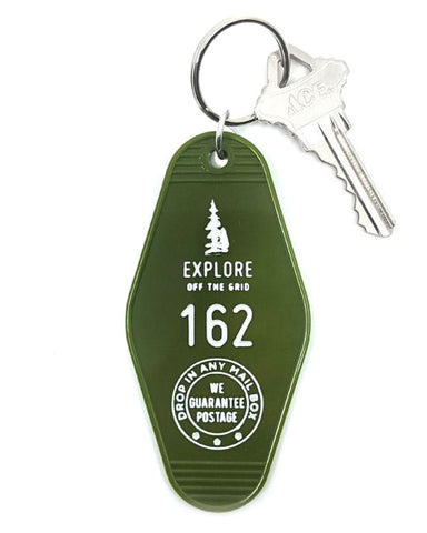 Explore Hotel Key Tag Keychain