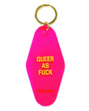 Queer As Fuck Keychain-Golden Gems-Strange Ways