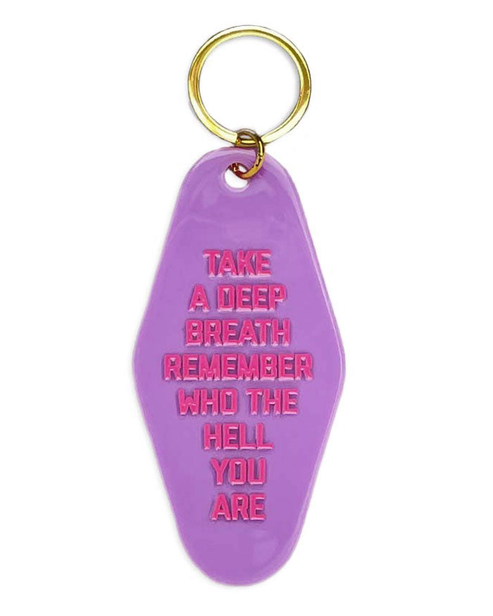 Remember Who The Hell You Are Keychain-Golden Gems-Strange Ways