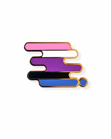 Gender-Fluid Pride Pin