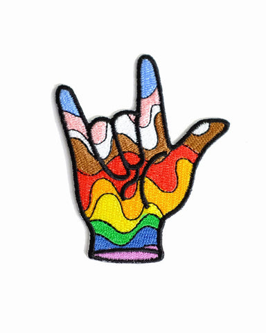 Inclusive I Love You in ASL Patch