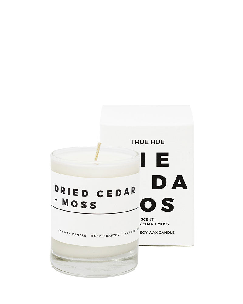Dried Cedar + Moss Mini Soy Candle (2oz)-True Hue-Strange Ways