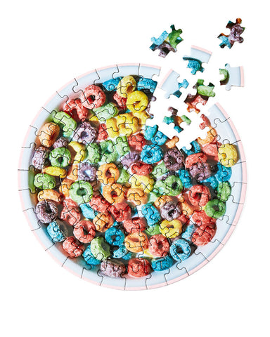 Rainbow Loops Cereal Bowl Little Jigsaw Puzzle