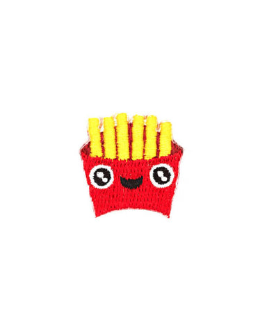 French Fries Face Mini Sticker Patch