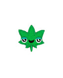 Pot Head Leaf Face Mini Sticker Patch-These Are Things-Strange Ways