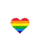 LGBTQ+ Rainbow Pride Heart Mini Sticker Patch-These Are Things-Strange Ways