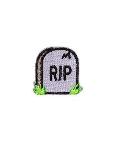 RIP Tombstone Mini Sticker Patch