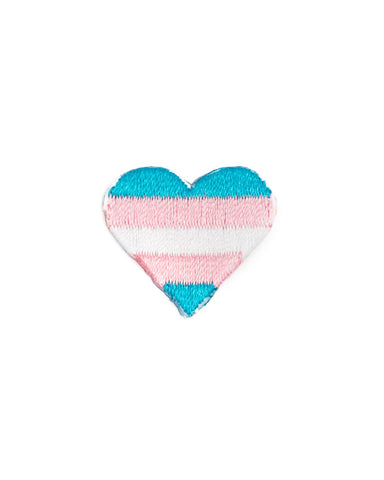 Trans Pride Heart Mini Sticker Patch