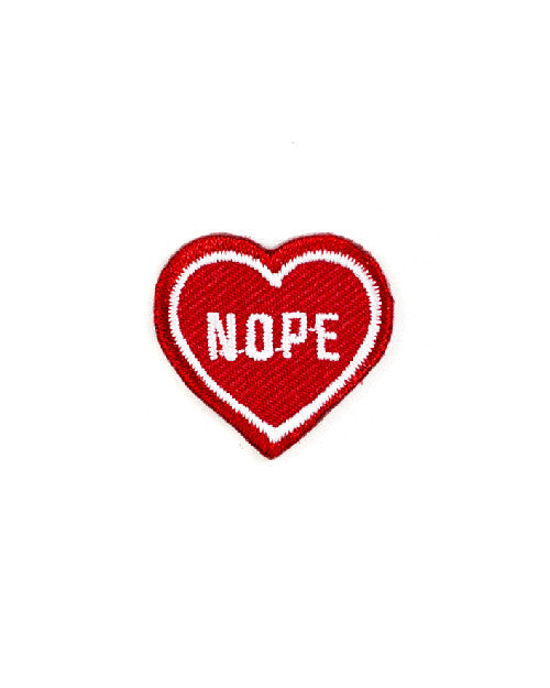 Nope Heart Mini Sticker Patch-These Are Things-Strange Ways