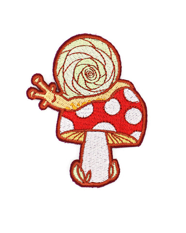 Snail On A Toadstool Mushroom Patch
