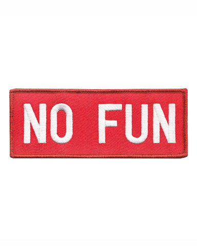 No Fun® Patch - Red