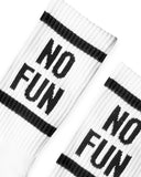 No Fun® Socks - White-No Fun Press-Strange Ways