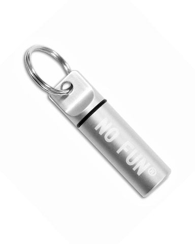 No Fun® Stash Keychain - Silver