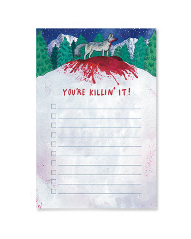 You're Killin' It Notepad