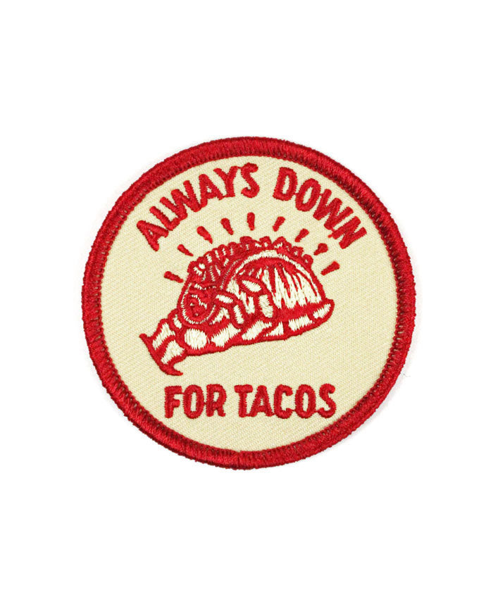 Always Down For Tacos Patch-Pyknic-Strange Ways