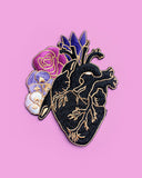 Anatomical Heart Flowers Patch-Glitter Punk-Strange Ways