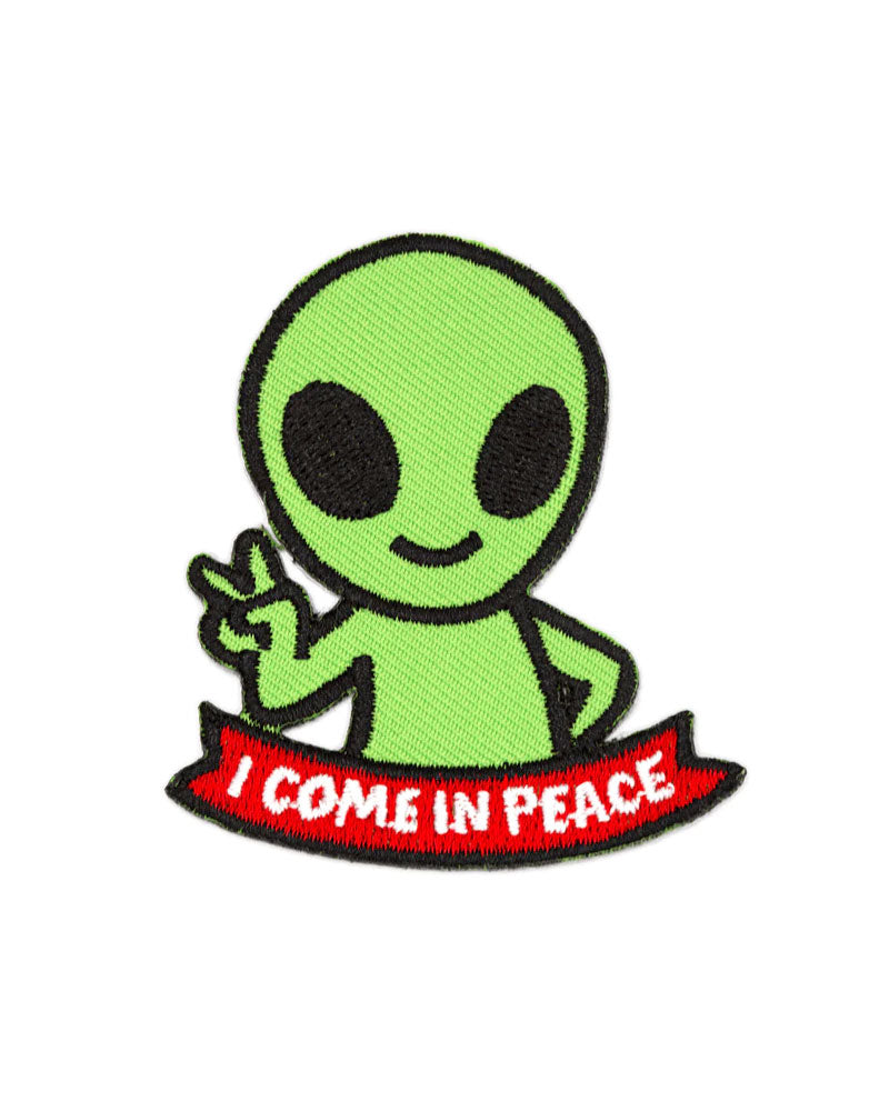 I Come In Peace Alien Patch-These Are Things-Strange Ways