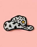 Cow Print Cowboy Hat Small Patch-Unexpected Flair-Strange Ways