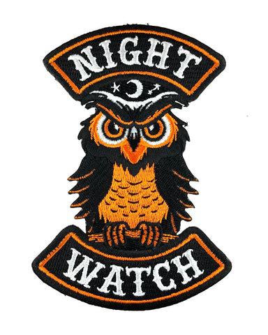 Night Watch Owl Biker Patch