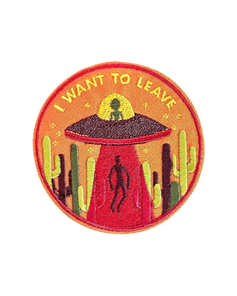I Want To Leave UFO Patch-Danny Brito-Strange Ways