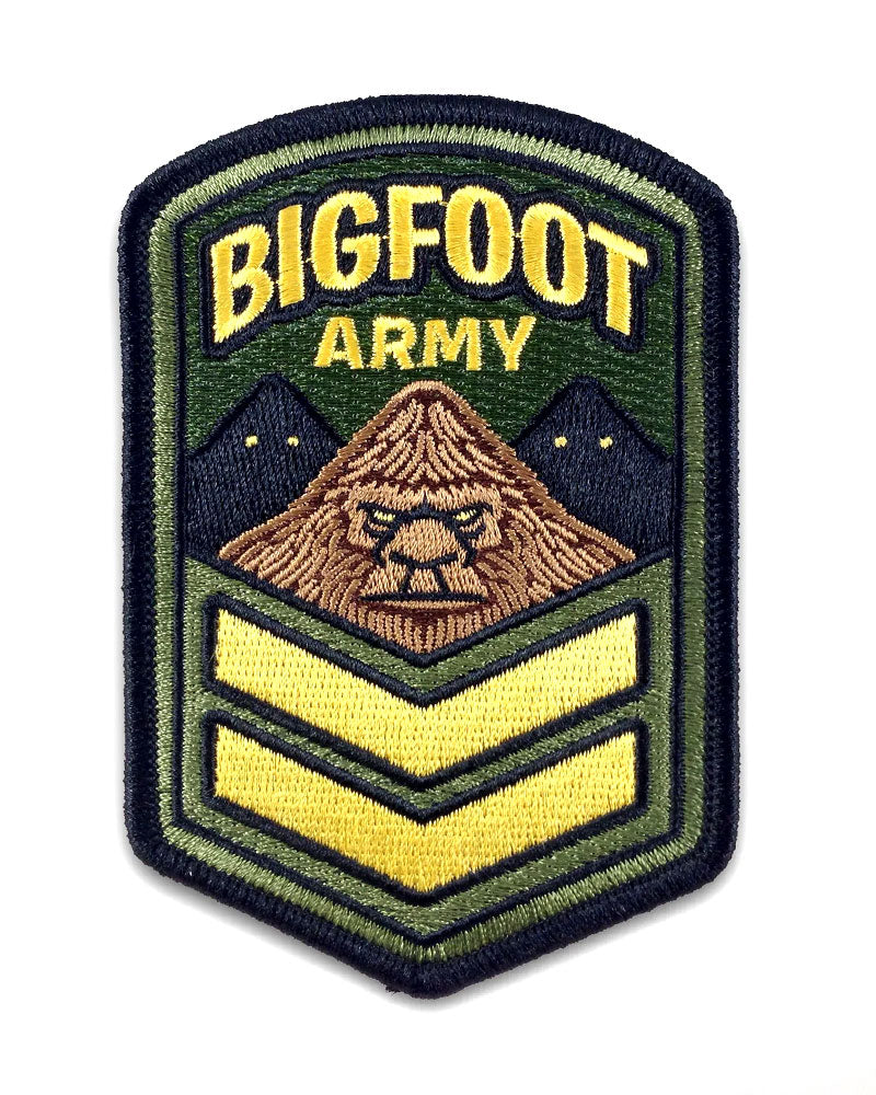 Bigfoot Army Patch-Monsterologist-Strange Ways