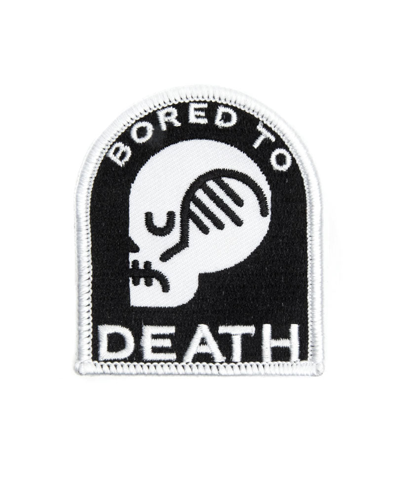 Bored To Death Skull Patch-These Are Things-Strange Ways