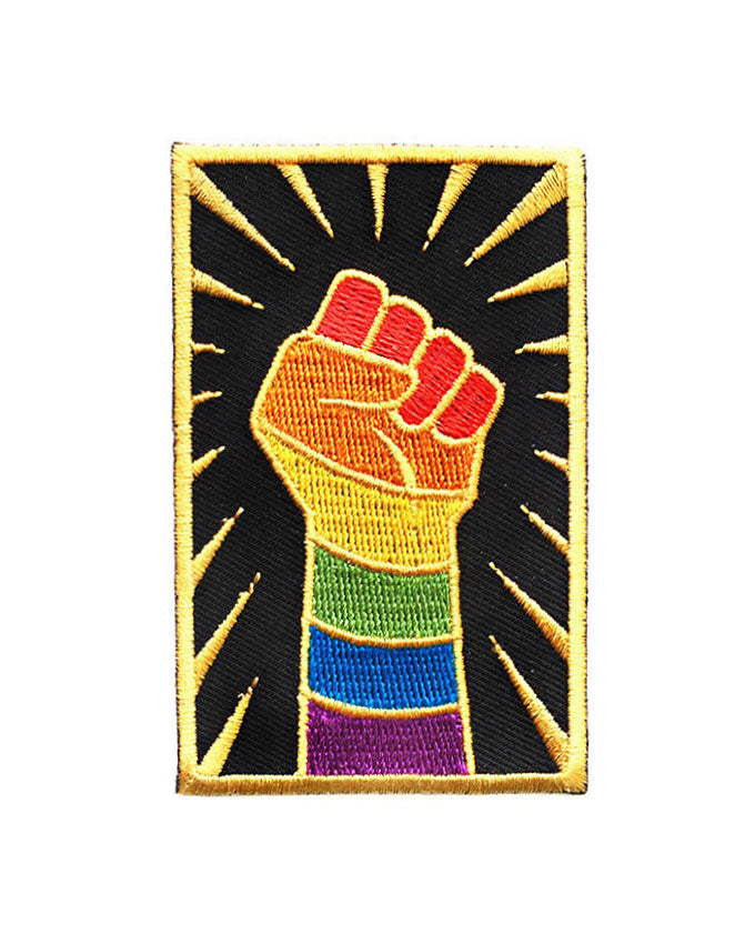 LGBTQ+ Resist Fist Patch-GAYPIN'-Strange Ways