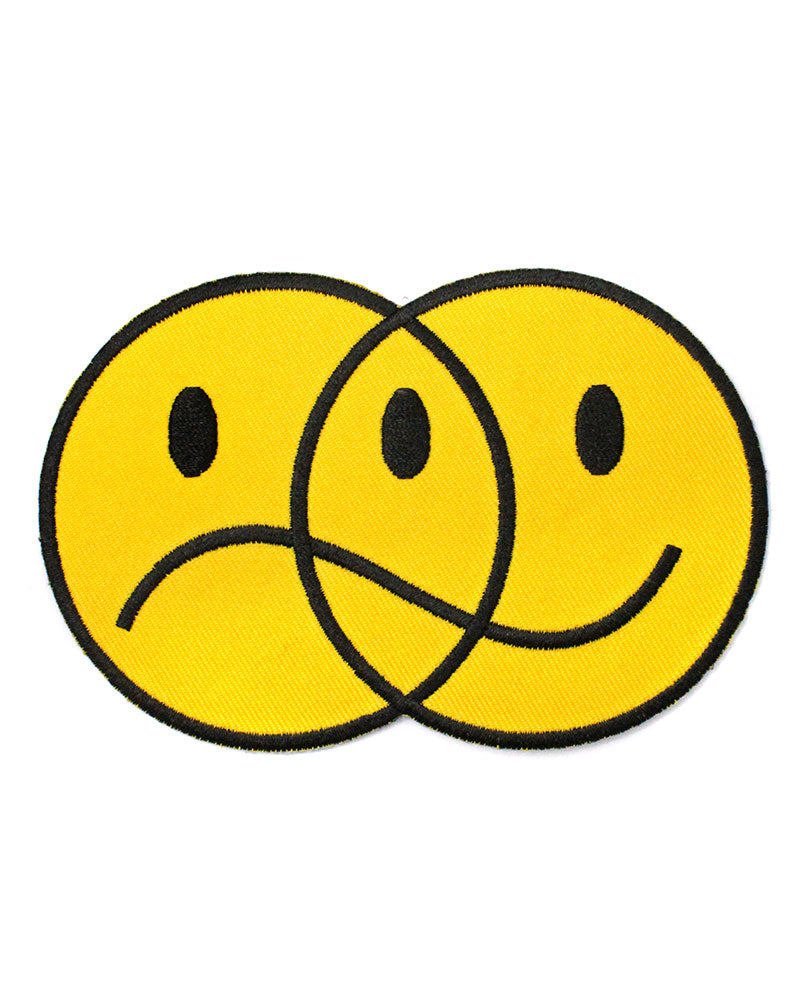 Happy Sad Face Venn Diagram Patch-Bruised Tongue-Strange Ways