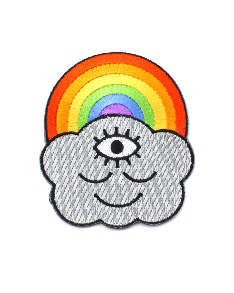 Third Eye Rainbow Cloud Patch-Wokeface-Strange Ways