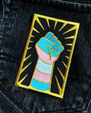 Trans Resist Fist Patch-GAYPIN'-Strange Ways