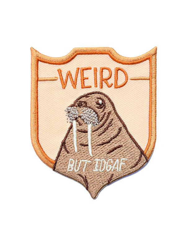 Weird But IDGAF Walrus Patch-Frog and Toad Press-Strange Ways