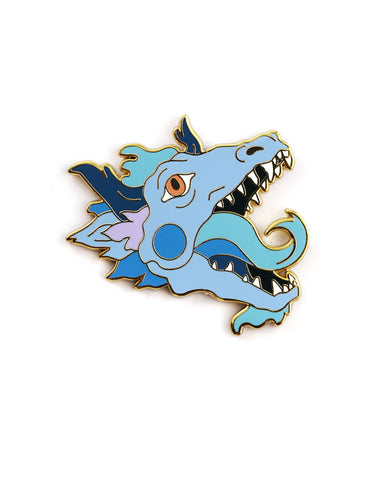 Blue Ice Dragon Pin