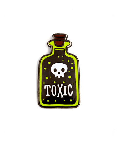Toxic Poison Bottle Pin