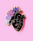Anatomical Heart Flowers Pin-Glitter Punk-Strange Ways