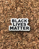Black Lives Matter Lapel Pin - Silver-Radical Dreams-Strange Ways