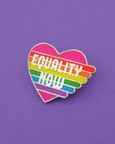 Equality Now Heart Pin-Hand Over Your Fairy Cakes-Strange Ways