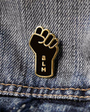 Black Lives Matter (BLM) Fist Resist Pin-On Point Pins-Strange Ways