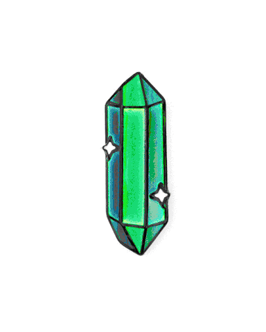 Labradorite Crystal Pin (Color Changing)