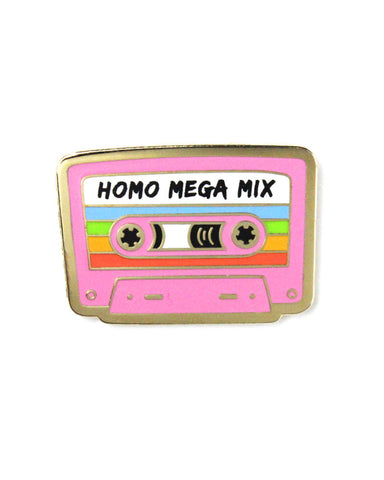 Homo Mega Mix Tape Pin