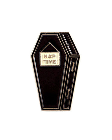 Nap Time Coffin Pin