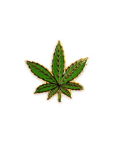 Marijuana Pot Leaf Pin