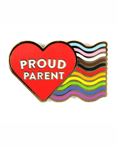 Proud LGBTQ+ Parent Pin