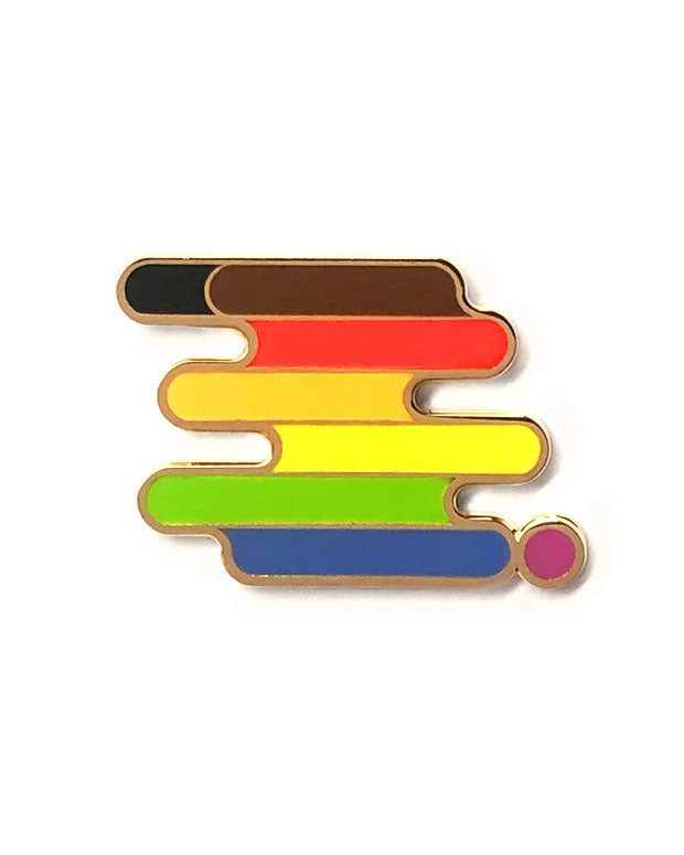 Queer POC Pride Pin-Bianca Designs-Strange Ways