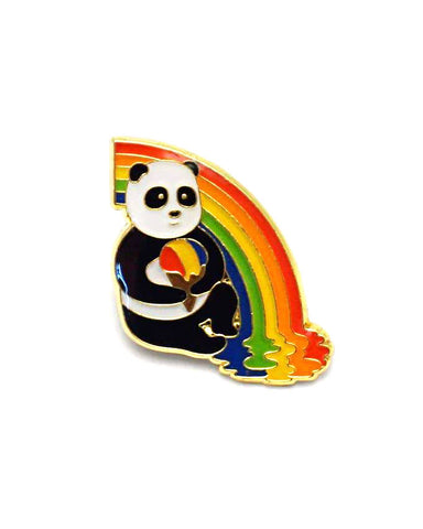 Rainbow Panda Pin