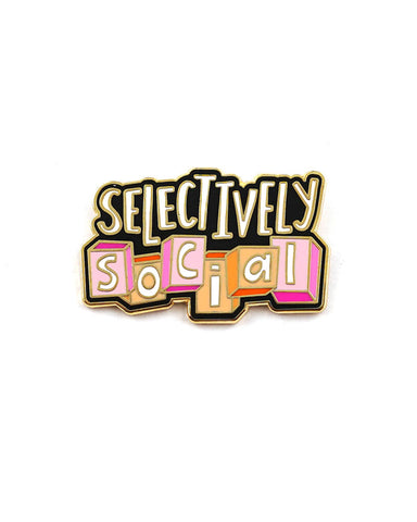 Selectively Social Pin