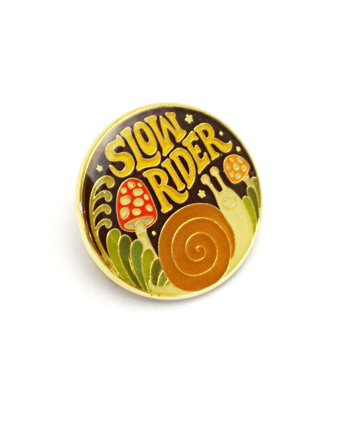 Slow Rider Snail Pin